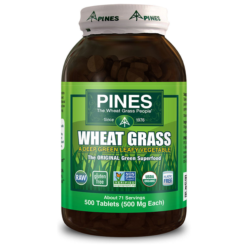 Pines Wheat Grass 500 Mg Tablets, 500 Ea